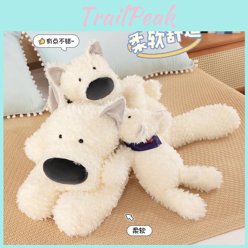 Adorable Charming White West Highland Terrier Plush Companion For Cozy Naptime And Playtime