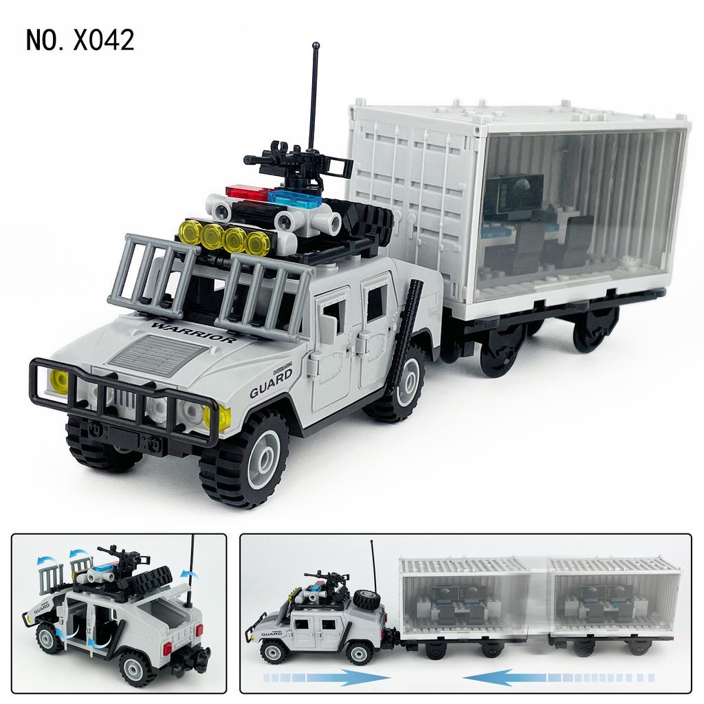 X001-X044 J772 J773 J779 Police Car Rescue Patrol Car Building Block Small Particle Toy