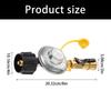 High Flows Gas Quick Connecting Fittings 1/4Inch with Adjustable Flame Control up to 30000BTU for Camping Equipment