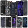 Inside Circuit Board Phone Case For Samsung Galaxy S25 S24 S23 FE S22 Ultra S20 S21 5G S10 Plus S10E Soft Black Cover