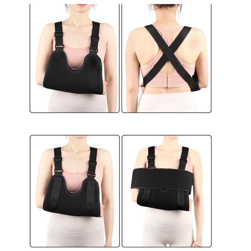Arm Sling Shoulder Immobilizer Comfortable Arm Fixing Strap for Rehabilitation Post Injury and Outdoor Activities