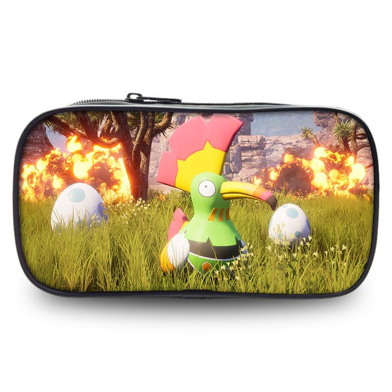 Trousse à crayons étudiante grande capacité Palworld Sac à papeterie élégant en polyester