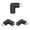 90° Dashcam Charger: DC5521 Female to Type-C Male, Side-Outlet Design Doesn't Block Access