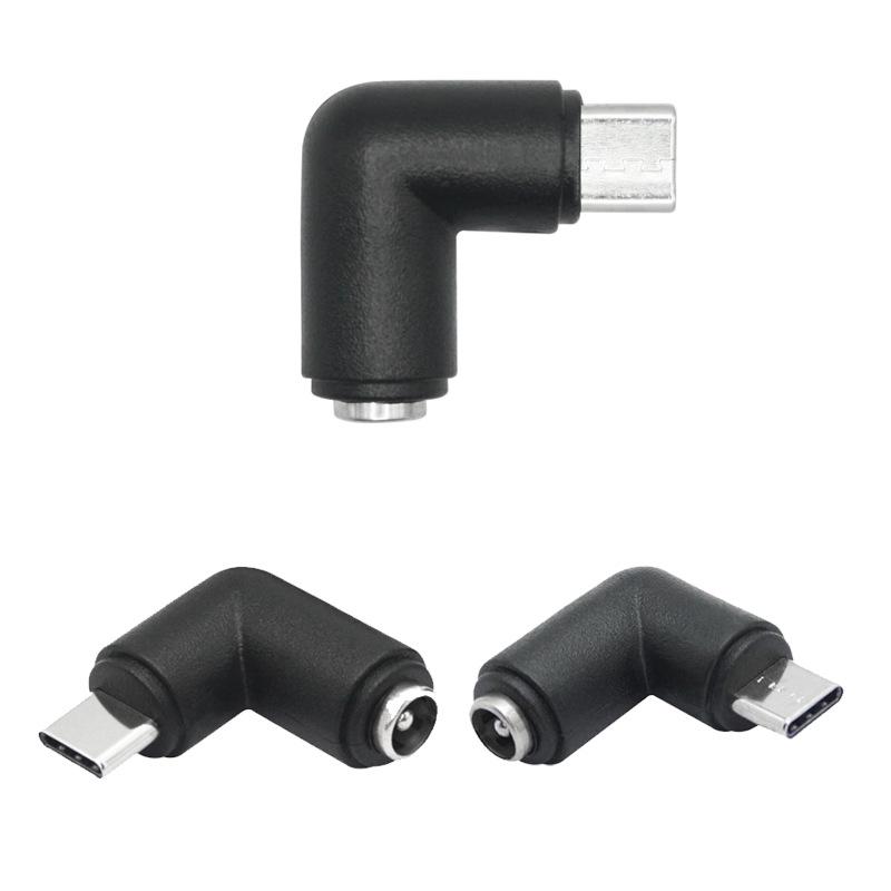 90° Dashcam Charger: DC5521 Female to Type-C Male, Side-Outlet Design Doesn't Block Access