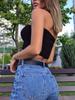Strapless Tank Top Solid Color CropTops Women Summer Camis Casual Camisole Fashion Tube Female Sleeveless Cropped Y2K Clothes