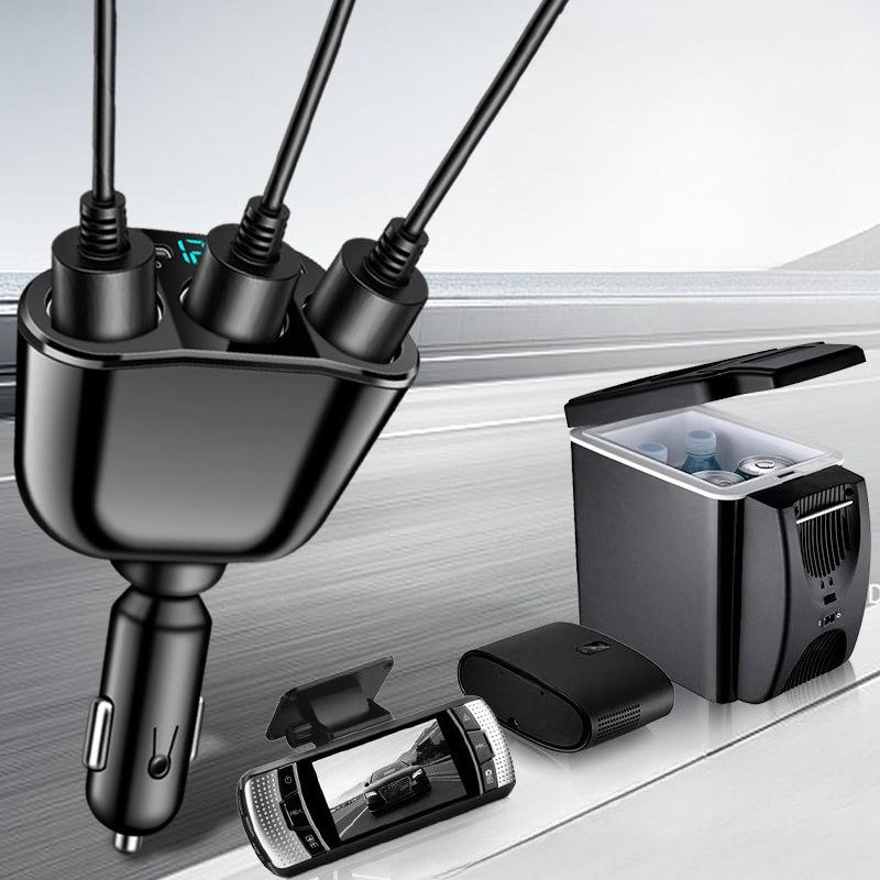 Universal 336W Cigarette Lighter Adapter PD USB 66W Super Quick Charging Phone Charger Socket 12-24V Car Charger 5-Port