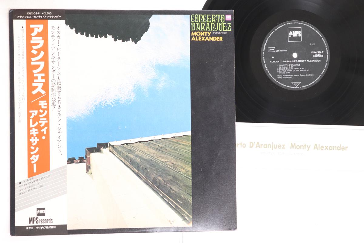 

LP Record MONTY ALEXANDER Concerto Daranjuez KUX38P MPS 1977 Japan Obi Jazz Used