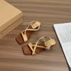 Internet Celebrity Fashion High-heeled Sandals Female Summer 2025 New Open-toed Single Shoes Gentle Fairy Wind Strappy Sandals