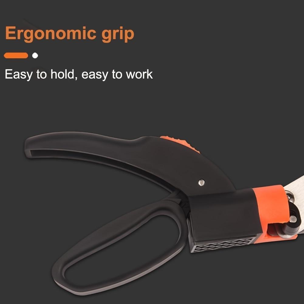 Swivel Garden Hand Pruners, 360 Degree Rotation Harden Stainless Steel Blade Lawn Scissors - Easy Edging, Extra Sharp Garden Hand Pruners