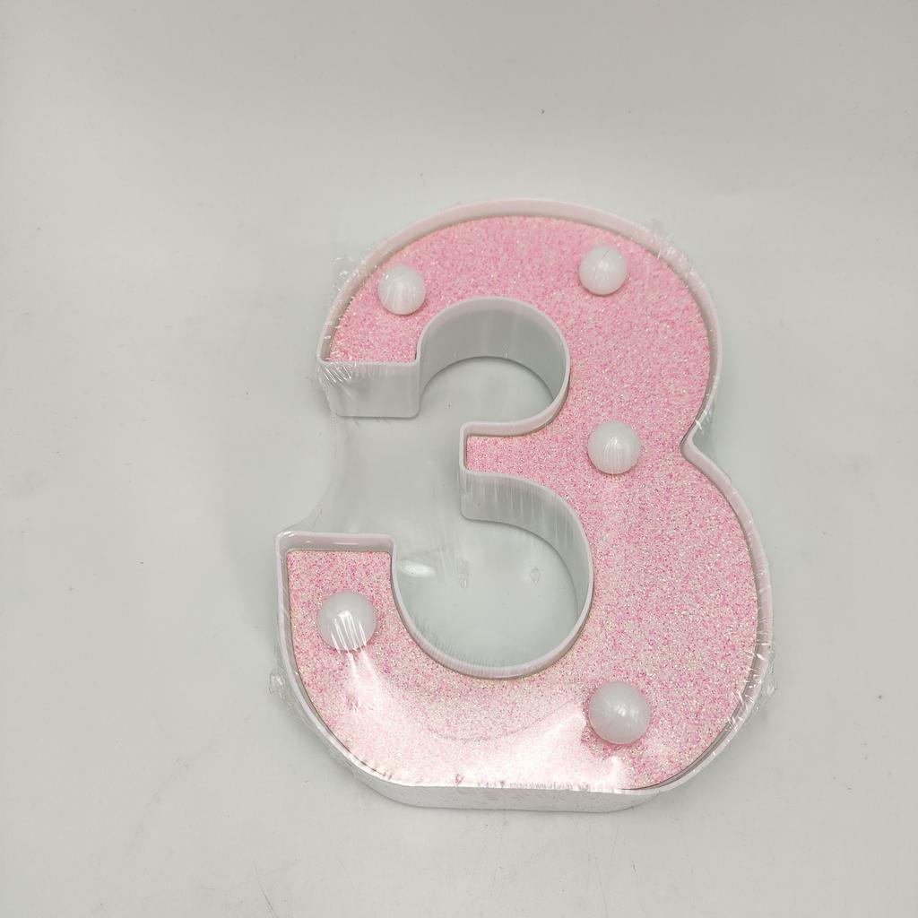 1pc Vibrant LED Lighting Letter - Battery Powered,Dimmable for Bedroom, Birthday Party, Wedding, Home, Christmas, and Eid Al-Adha Mubarak Decorations