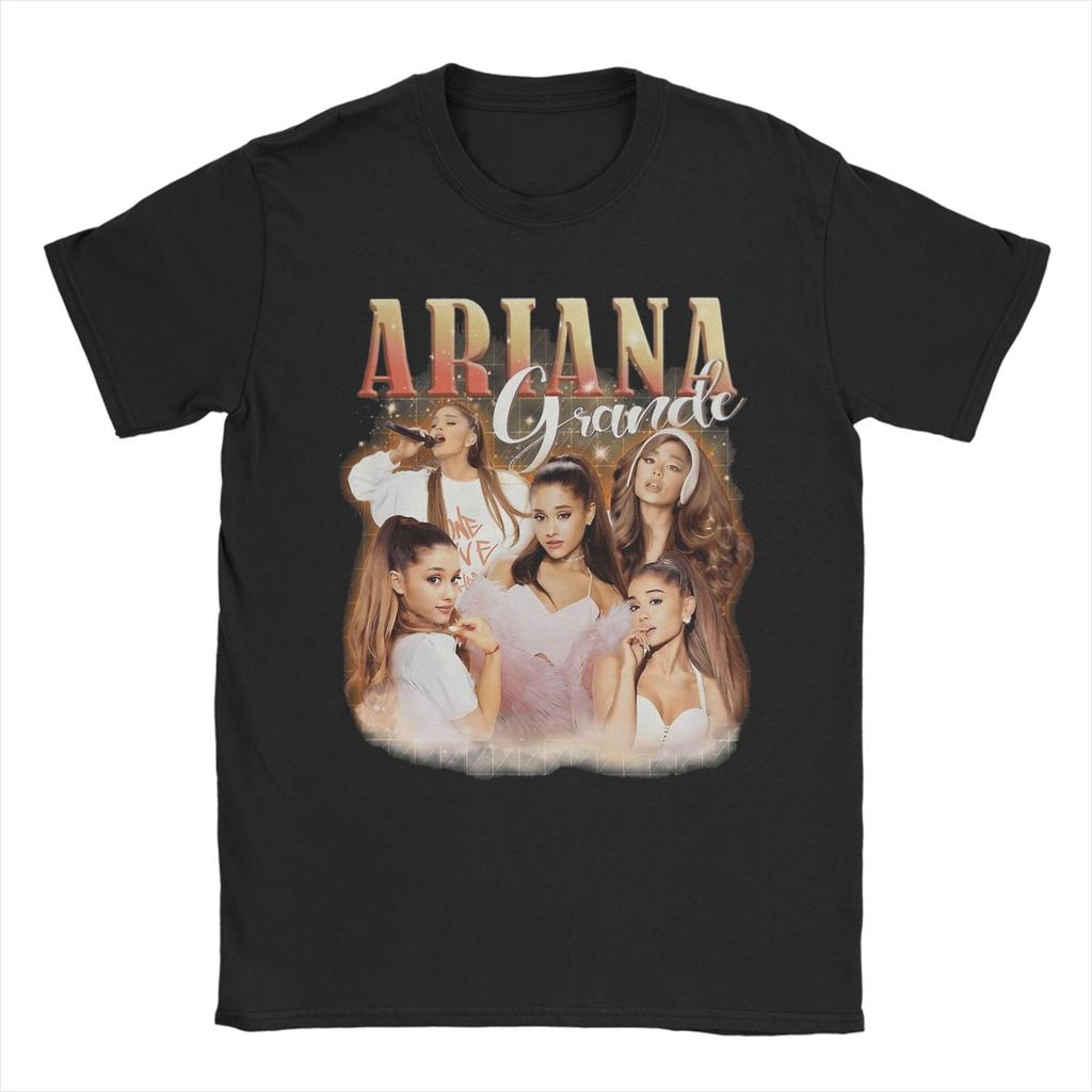 Ariana Grande Yes And Album T Shirt Adult American Singer Cotton T Shirts Summer Round Neck Trending Tees Oversized Tops