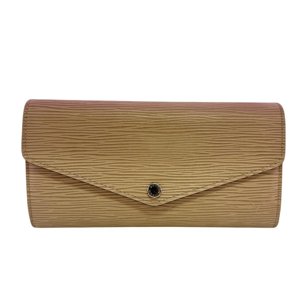 

LOUIS VUITTON M60724 Flap Bifold Wallet Epi leather Portefeiulle Sarah Purse beige leather Used