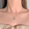 Simple Temperament Golden Beanie Necklace Female