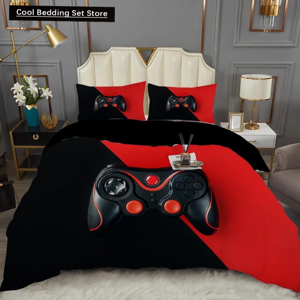 3D Tištěná Ložní Souprava Unisex Dospělí Dospívající Hra Queen King Single Povlak na Peřinu S Povlakem na Polštář Ložní Prádlo