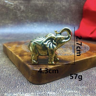 Reine Schreibtisch Glückselefant Kreative Messing Skulptur Handwerk Tee Haustier Kulturelles Spiel Ornament