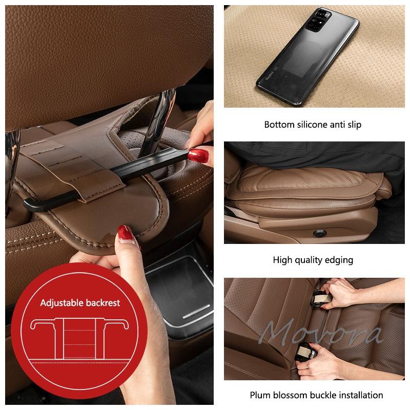 BBKT7 Car Breathable Seat Soft Comfort Cushion Non-Slip Protector Pad Stickers For BMW E46 E90 E60 F30 F10 E39 E36 F20 G30 G20 E87