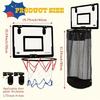 Basketball Styles Wäschekorb Robuste Acrylkonstruktion Wasserdichte Funktion Leicht zu bewegen für vielseitige Platzierung