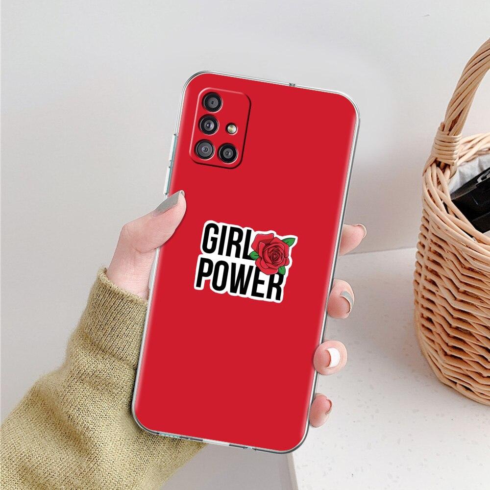 Feministische Feminismus-Telefonhülle für Samsung Galaxy A51 A71 A21S A12 A11 A31 A41 A52 A32 5G A72 A01 A02S Silikon Klar Soft Cover