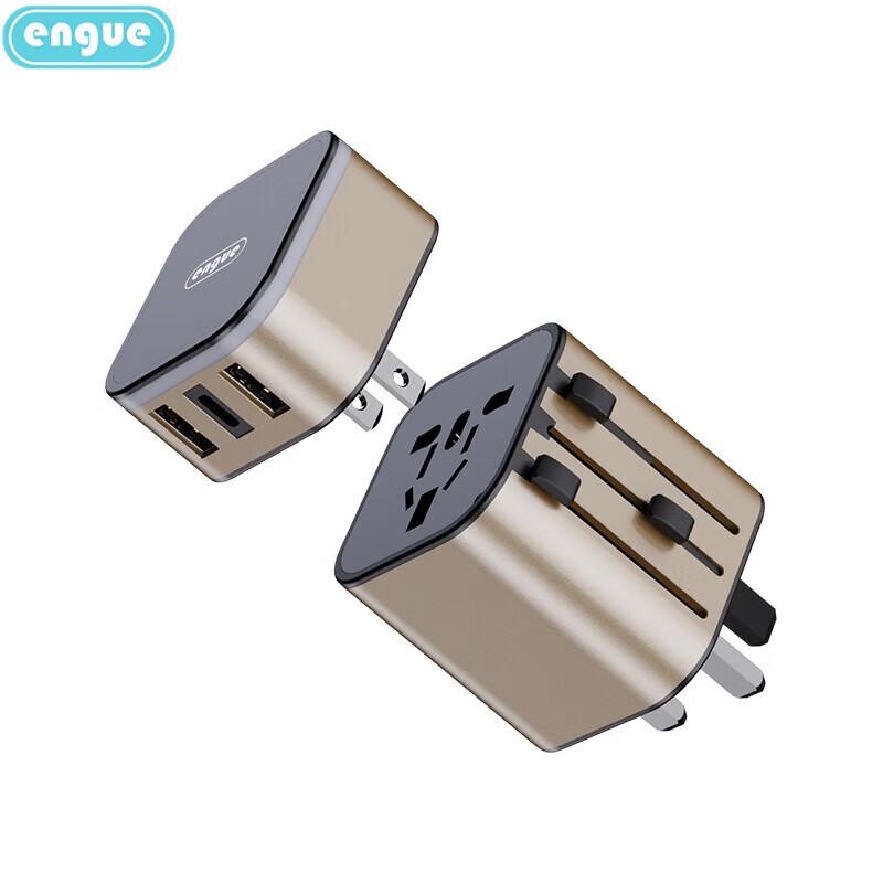 EnGuEnGu 3.4A Dual USB Type-C Global Travel Adapter EG-701