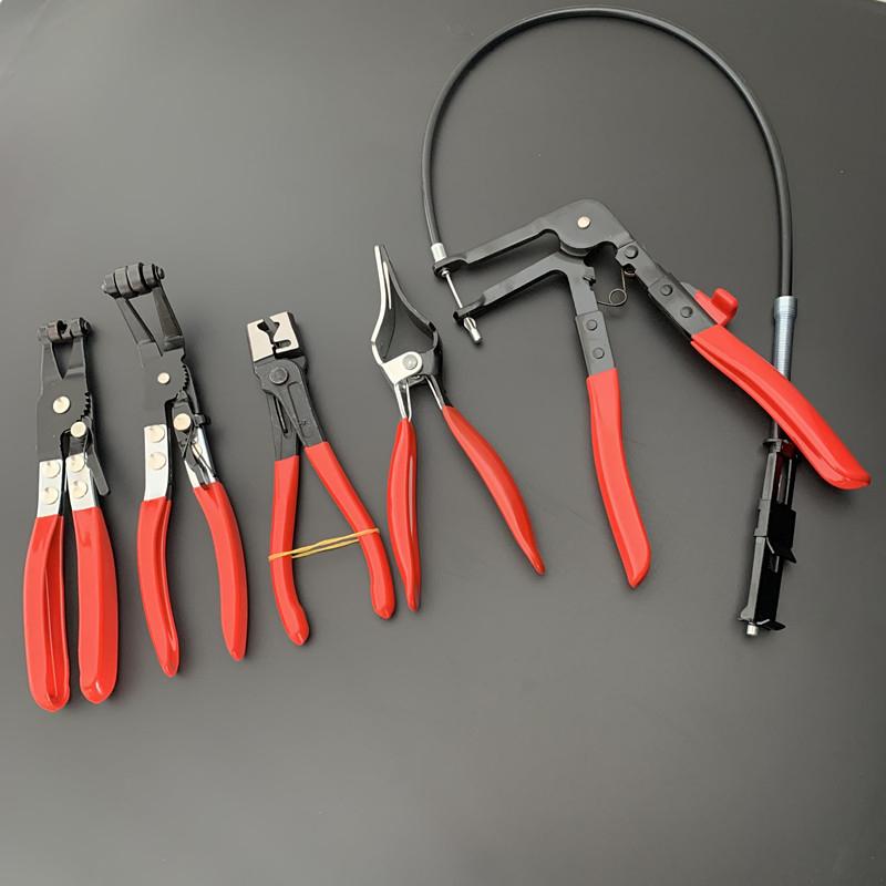 Water Pipe Hose Flat Band Ring Tube Clamps Repair Kit  Hose Clamp Pliers Removal  Tools  Pliers Car Repair Tool Removal Tool