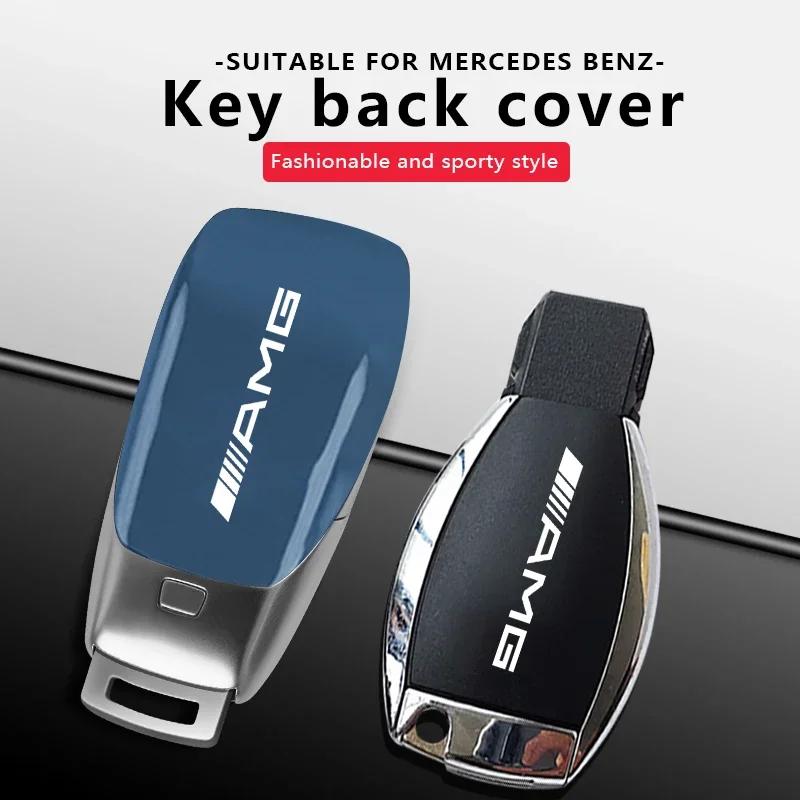 Hot Car Sticker Car Key Rings Cover Case For Mercedes-Benz AMG Key Shell Cover A B C E Class GT GLS GLA GLK GLC CLS CLA W204 W20