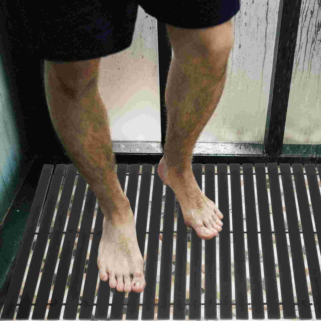 Bambusowa Mata Łazienkowa Antypoślizgowa Poduszka Podłogowa Mata Pod Stopy pod Prysznic Mata Wejściowa Anty-Wstęp Artykuły Gospodarstwa Domowego Dekoracyjne