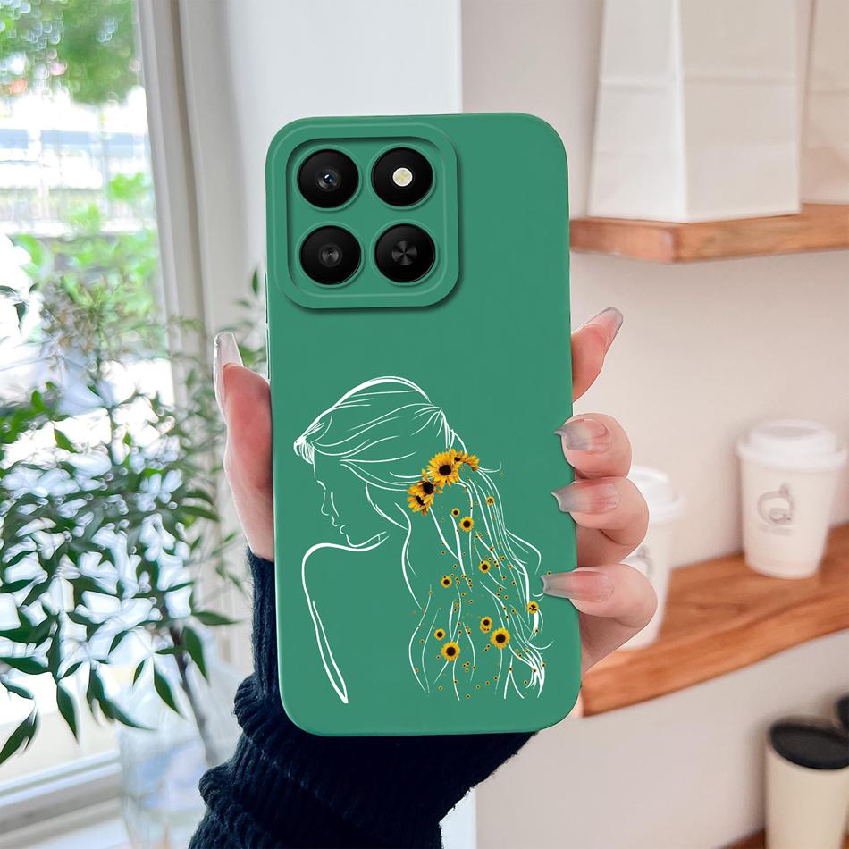 For Honor X7D X9D Case Colorful Hearts Soft Liquid Silicone Full Protection Phone Back Cover For Honorx7d Honorx9d Fashion Funda
