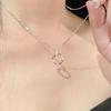 Women's Light Luxury Mobius Ring Clavicle Chain Necklace – Stylish, Niche Design Accessory