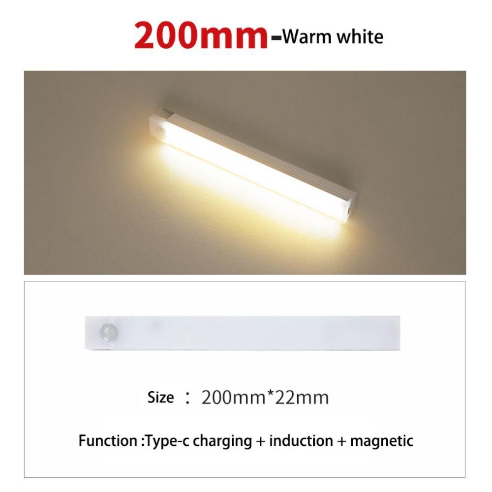 Backlight Motion Sensor Light Wireless Detector Light Rechargeable Closet Night Lamp  Bedroom