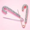 New Luxury Crystal Rhinestone Brooch for Women Girls Silver Color Safty Pin Brooch Lapel Pin Badge Sweater Dress Clothing Decor