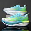 Lightweight Kids Running Shoes With Carbon Plate Youth Athletes Breathable Mesh Upper Non-Slip Rubber Sole