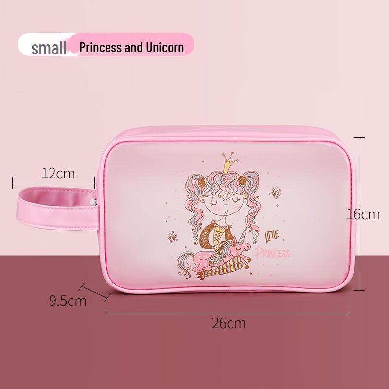 Princess Unicorn Transparent Travel Cosmetic Bag