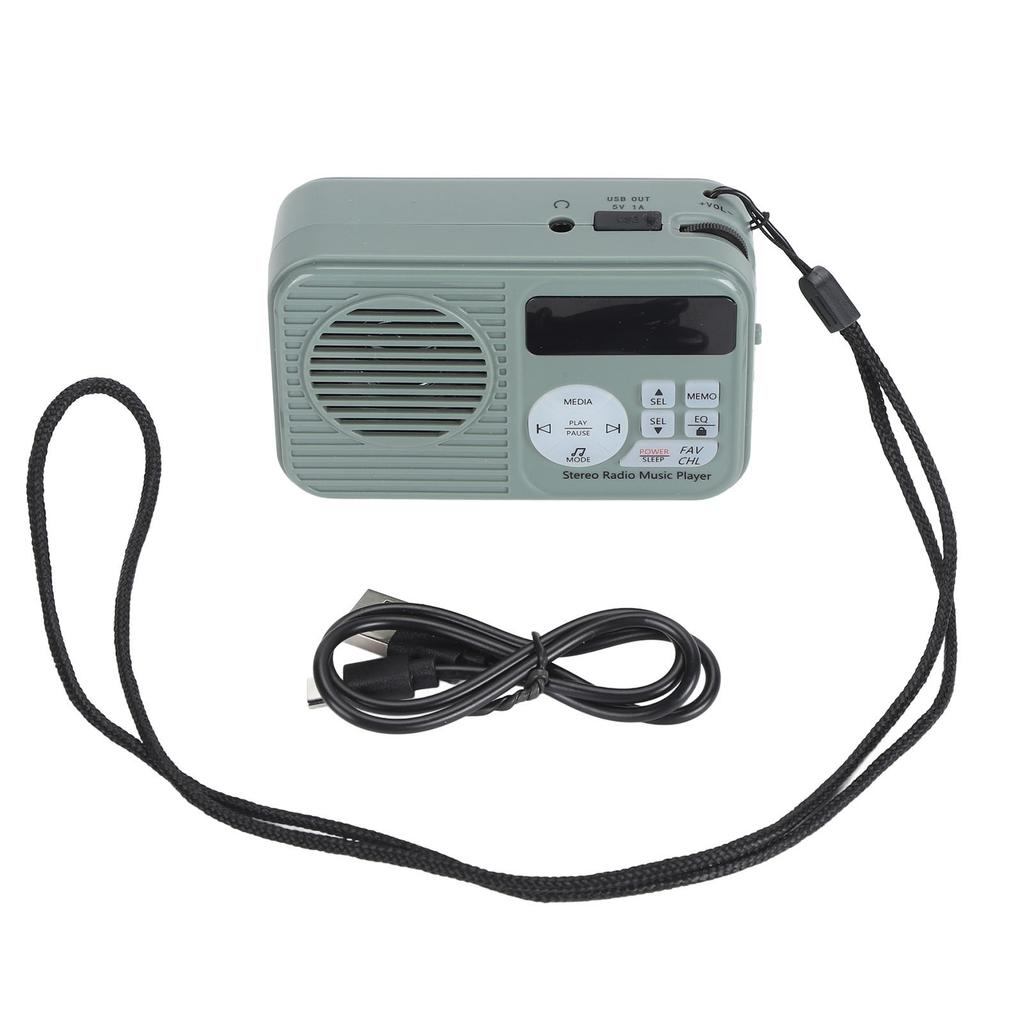 Retro Bluetooth Radio High Sensitivity Backlit Display DSP Wireless Vintage Small Speaker with