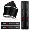 4pcs Car Door Sill Protector Carbon Fiber Pattern Threshold Stickers for Mercedes Benz W211 W204 W210 W203 CLA GLA Accessories