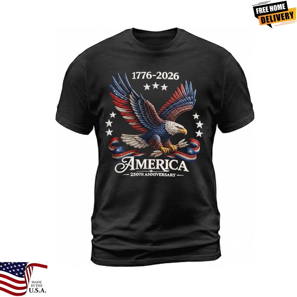 250th Anniversary America Patriotic TShirt Bald Eagle American Flag Tee Unisex T-Shirt XXXXL