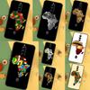 Africa Map Geography Phone Case For ZTE Nubia Red Magic 9 Pro Plus 5S 5G 6R 6 7 6S 7S 8 8S Pro Protective Cover