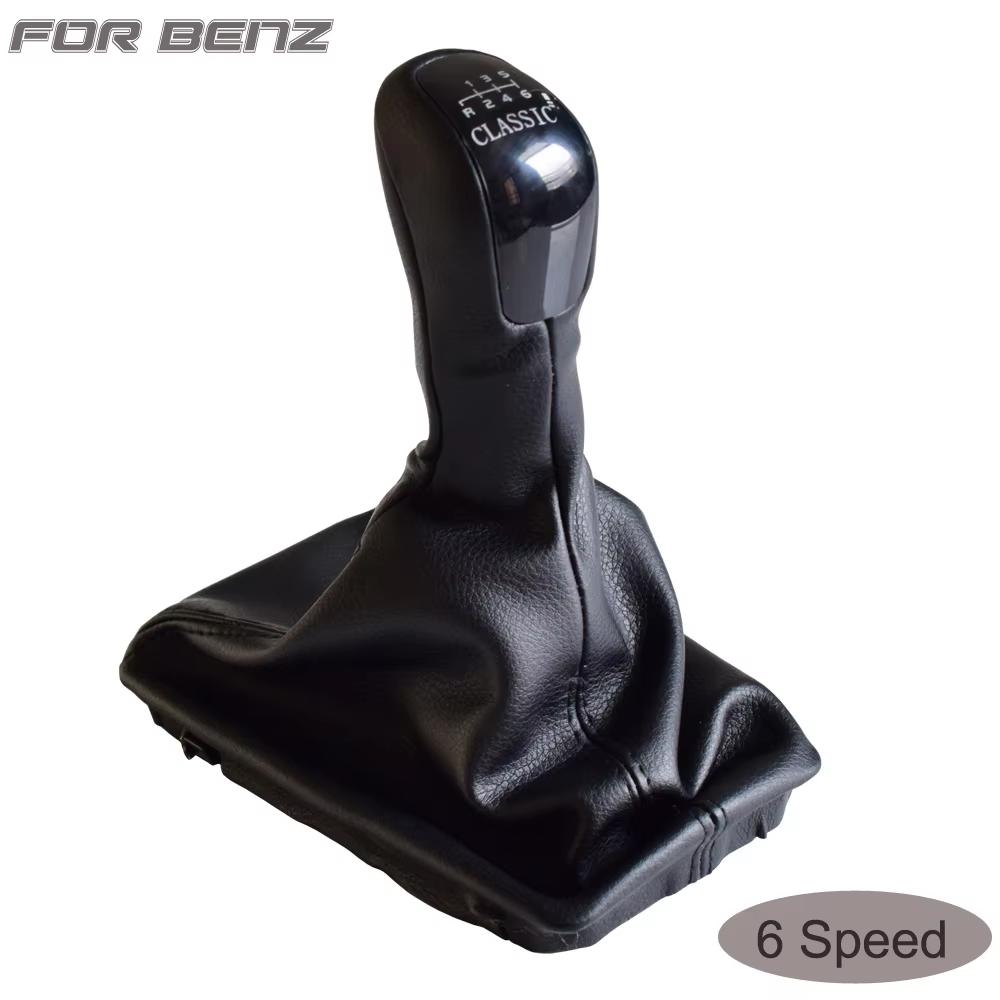 Manual 6 Speed Gear Shift Knob Lever Shifter Complete Gaiter Boot Cover For Mercedes-Benz E Class W211 S211 2003-2009 CLASSIC
