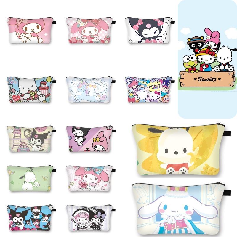 2023 Summer New Style Sanrio Cute Sweet Girl Makeup Bag Cartoon Student Storage Bag Wholesale