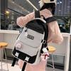 Schoolbag schoolbag junior high school girls Japanese ins college high school versatile contrasting color backpack niche design college 