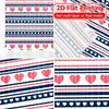 2D Flat Printing,2pcs HeartsandStripes Popular Fashionable Curtains Versatile 100% Polyester Curtains Holiday Ldeal for Bedroom
