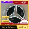 C200 E200  For Mercedes Benz Fit For Mercedes Benz Chrome Silver Front Grille Mirror Star LED White Illuminated Emblems X253 W16