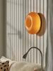 Retro Glass Wall Lamp Orange Light USB Plug For Living Room Bedroom Study Stairway Indoor Tricolor Ambient LED Lighting Fixture