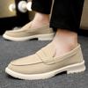 High Quality Spring Autumn Men Loafers Soft Leather Sneakers Shoes Men Casual Shoes Slip on Flats Driving Shoes chaussure hommes