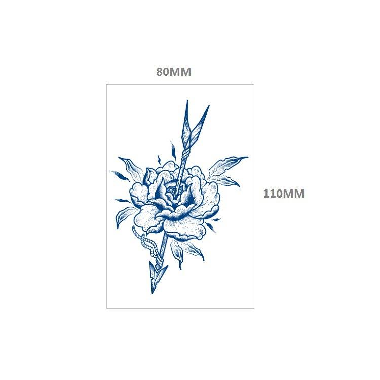 Emmy Lines Princess Small Pattern Herbal Gradual Change Semi-Permanent Waterproof Tattoo Sticker Simulation Tattoo Sticker