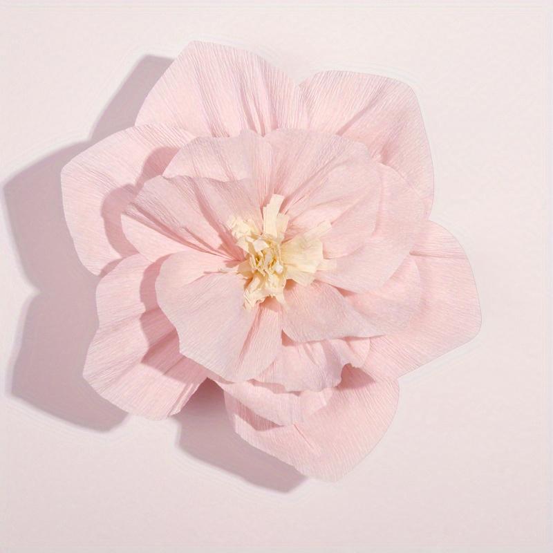 3pcs Wedding Room Decoration Wrinkles 3D Paper Flowers Wedding Room Living Room Background Wall Decoration Simulation Flower Olive