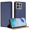 For Motorola Edge 50 Pro 5G Case L-Shaped Grid Pattern Leather Stand Phone Cover with Card Slots