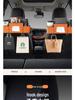 Multifunctional Car Seat Back Organizer with Tissue Box and Cup Holder Hooks