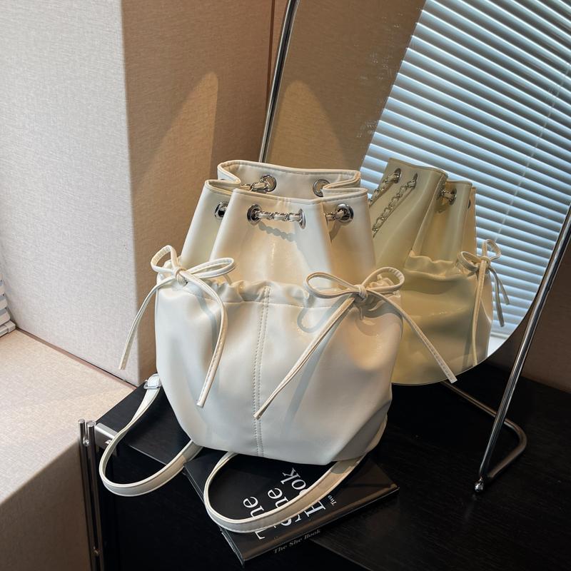 Chain Backpack Women's Shoulder Bag Multi-function Bucket Bag