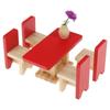 Wooden Dollhouse Furniture Set with Accessories 35 Pieces