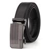 Men's Two-Layer Cowhide Leather Belt with Automatic Buckle - Versatile Business Style